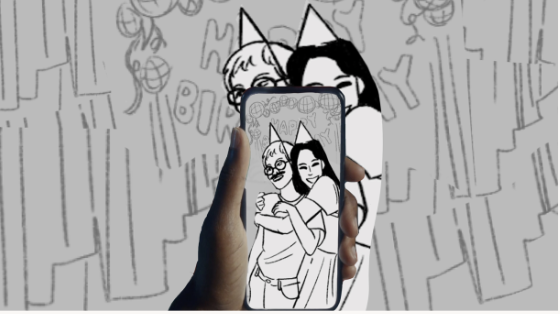 Nuuly storyboard sketch